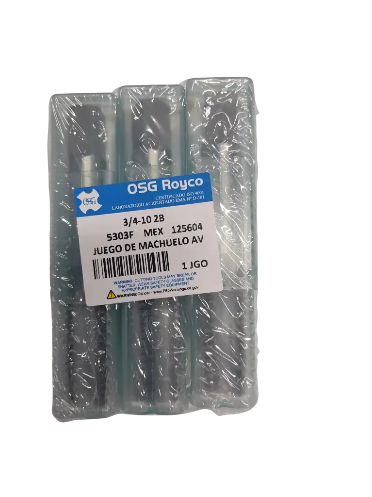 MACHUELO TAP HT 3/4-10 NC 2B HSS 4FL SET