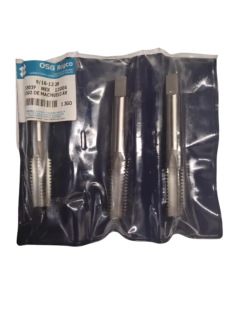 MACHUELO 9/16"-12 UNC SET - EDP 125004