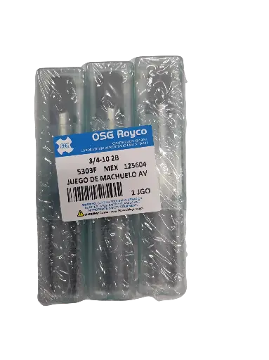 [125604] MACHUELO TAP HT 3/4-10 NC 2B HSS 4FL SET